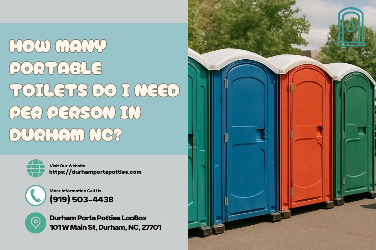How Many Portable Toilets Do I Need Per Person in Durham NC